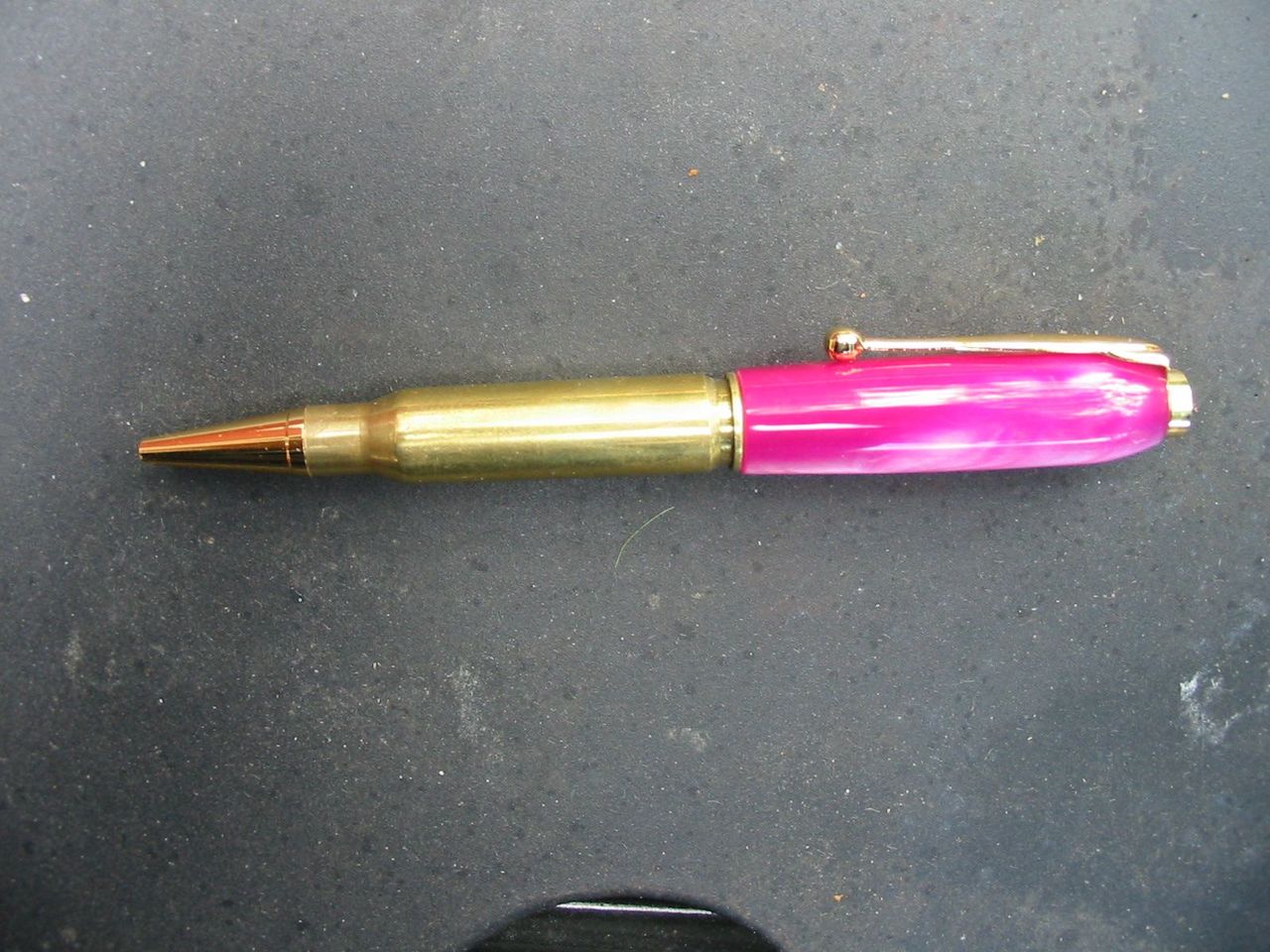 .308 Caliber Pink Acrylic Pen