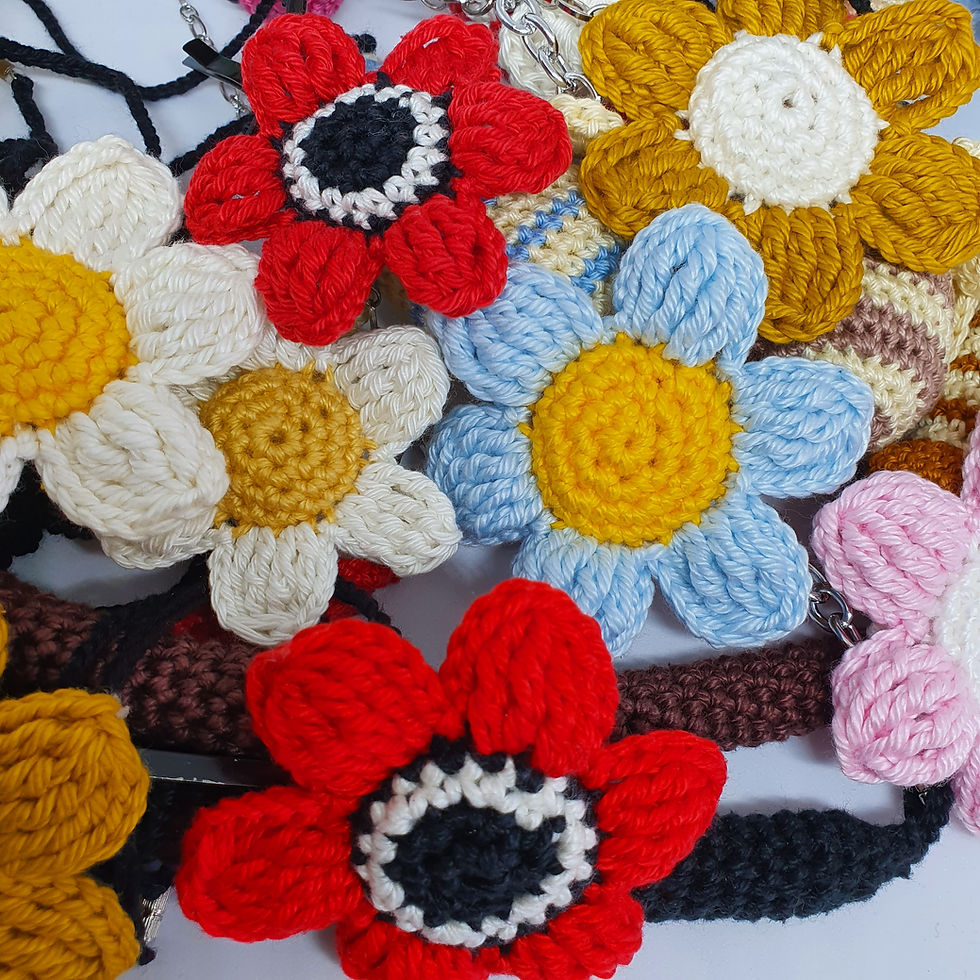 Thumbnail: Crochet Flower Necklace