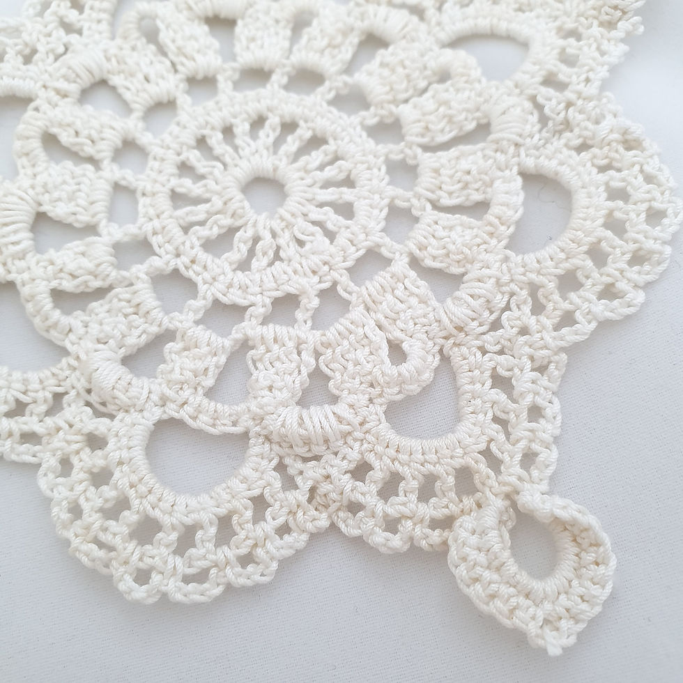 Thumbnail: Crochet Small Square Tablecloth