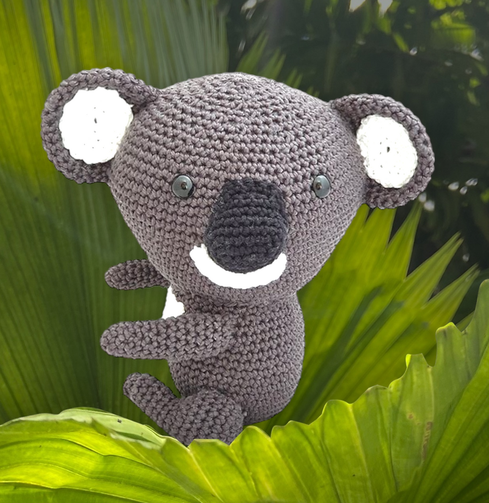 בובת קואלה סרוגה בעבודת יד | קואלה אמיגורומי | בובת חיה סרוגה