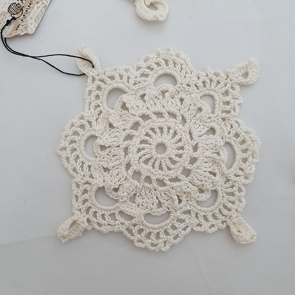 Thumbnail: Crochet Small Square Tablecloth