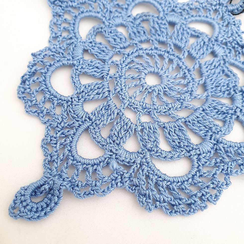 Thumbnail: Crochet Small Square Tablecloth