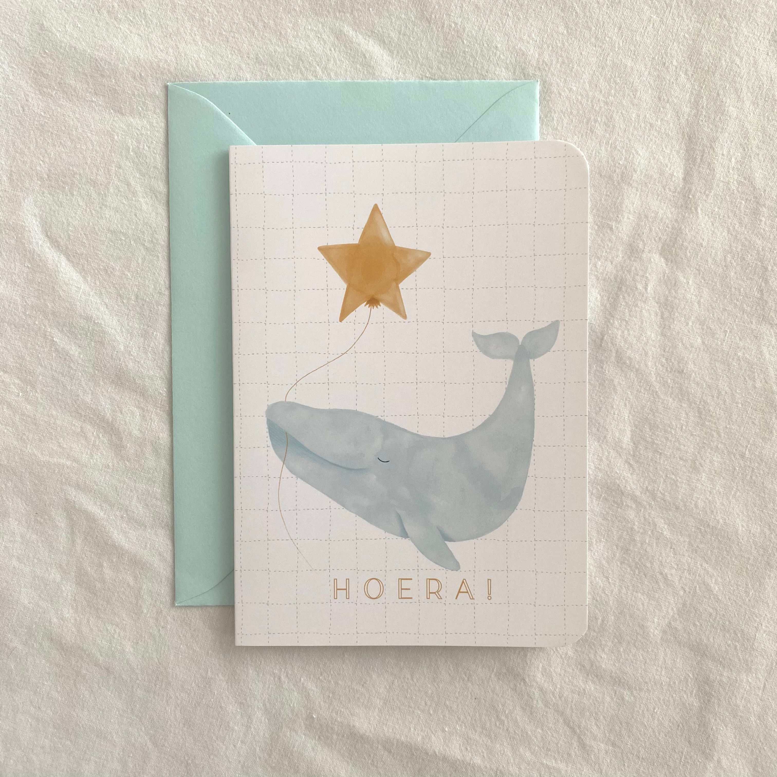 Dubbele dierenkaart | Walvisje