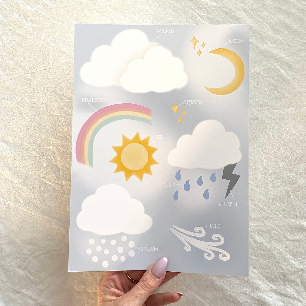 Thumbnail: Ontdekkingsposter - Het weer