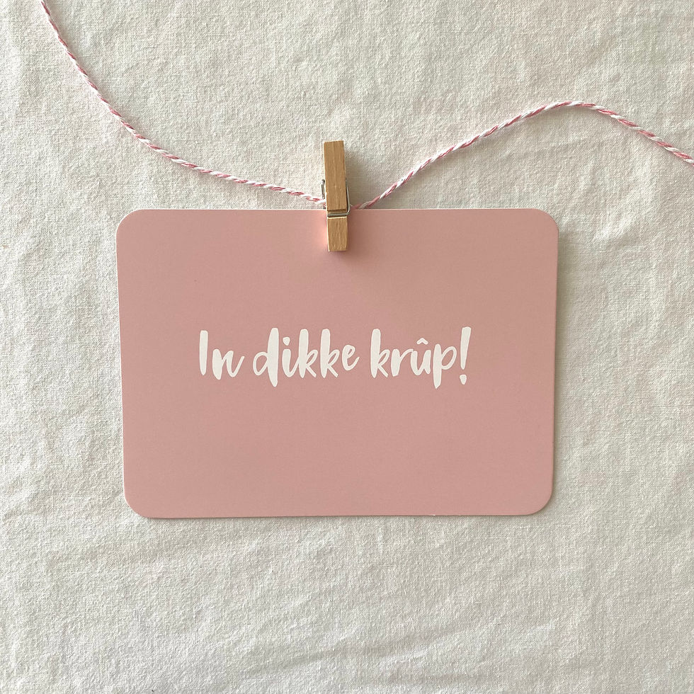 Thumbnail: Frysk kaartsje | In dikke krûp!