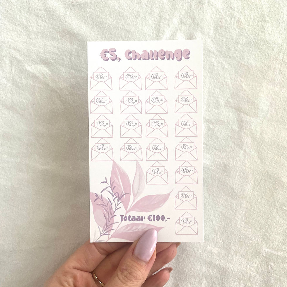 Thumbnail: Spaarchallenge - €5,-