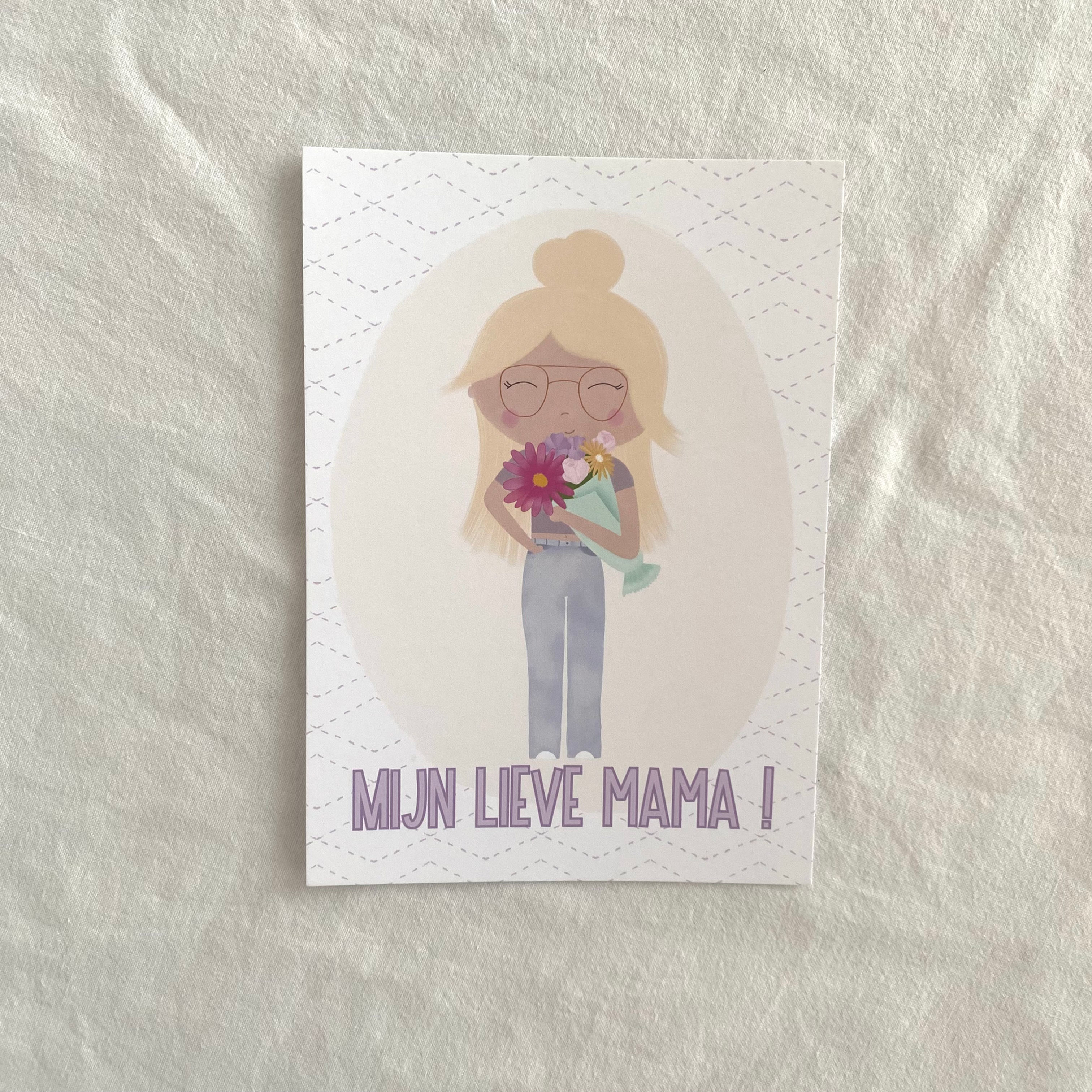 Portret kaartje | “Mijn lieve mama”