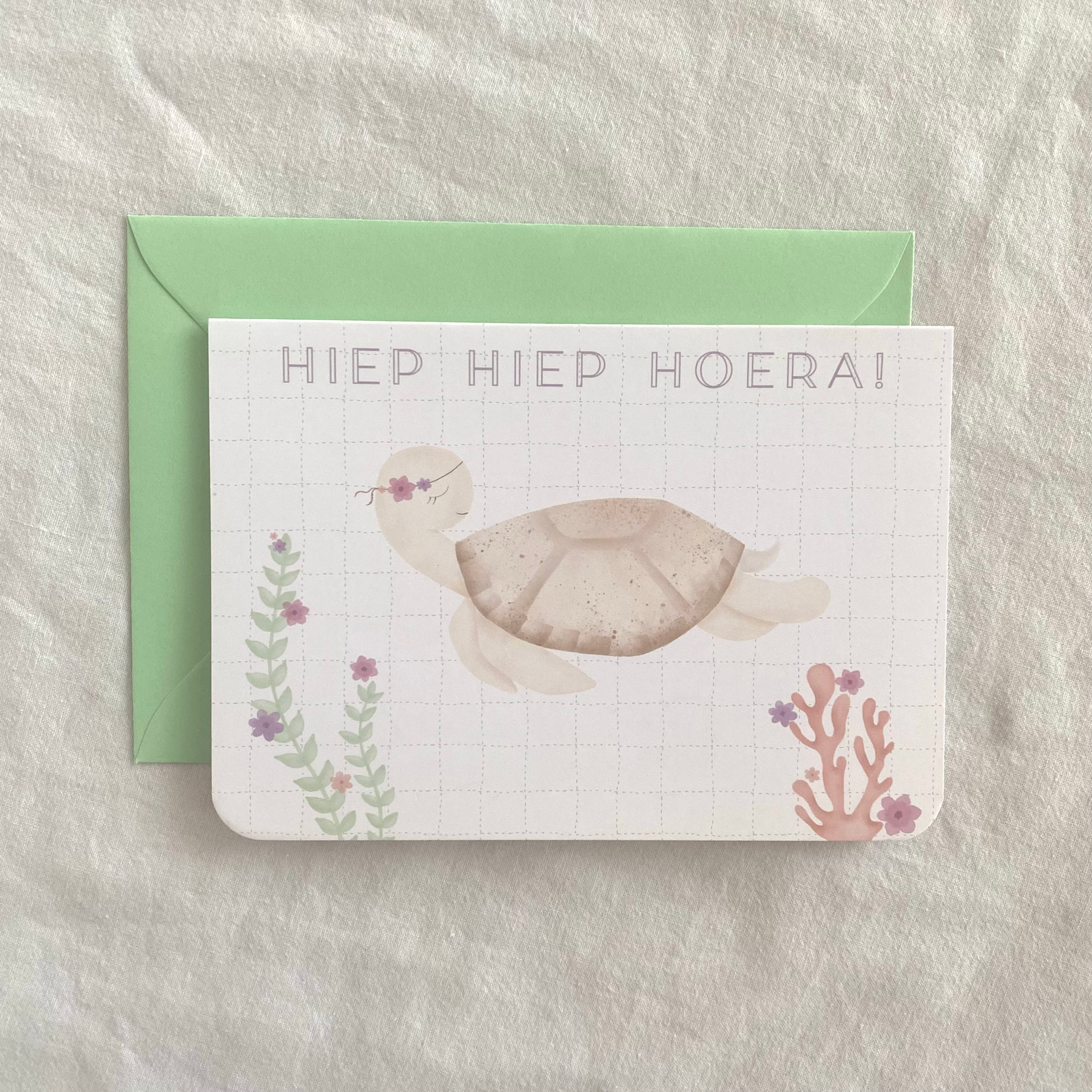 Dubbele dierenkaart | Schildpadje