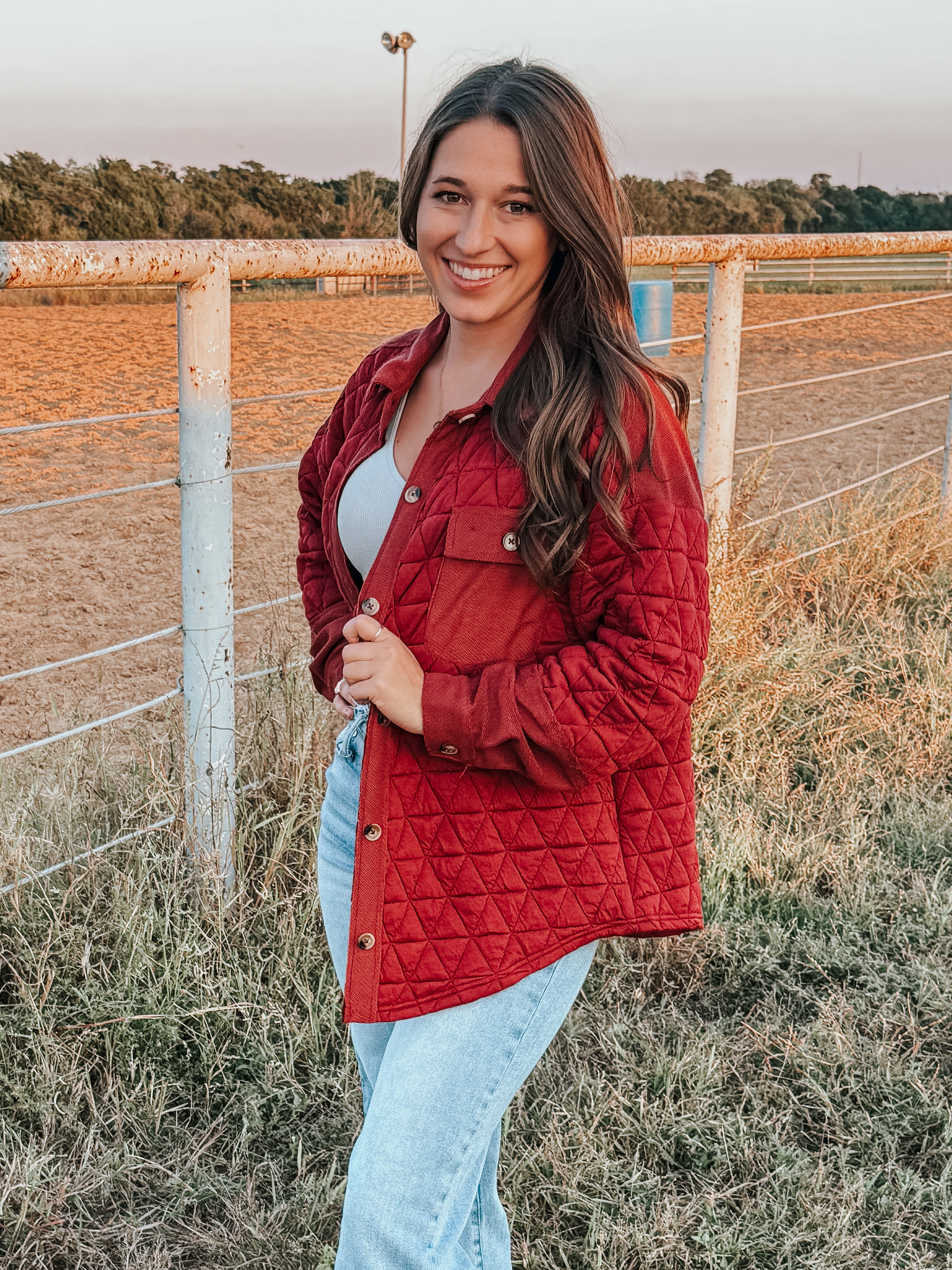 Montana Shacket in Brick