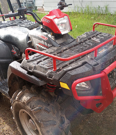 ATV Maintenance in Progress