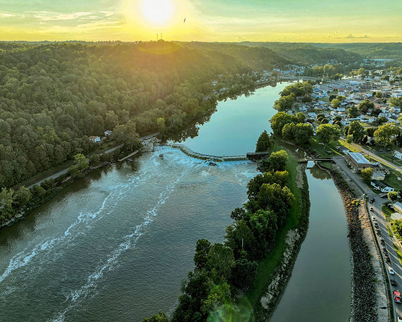 Downtown McConnelsville Ohio 30 minutes from Zanesville on scenic Route 60 along the Muskingum River