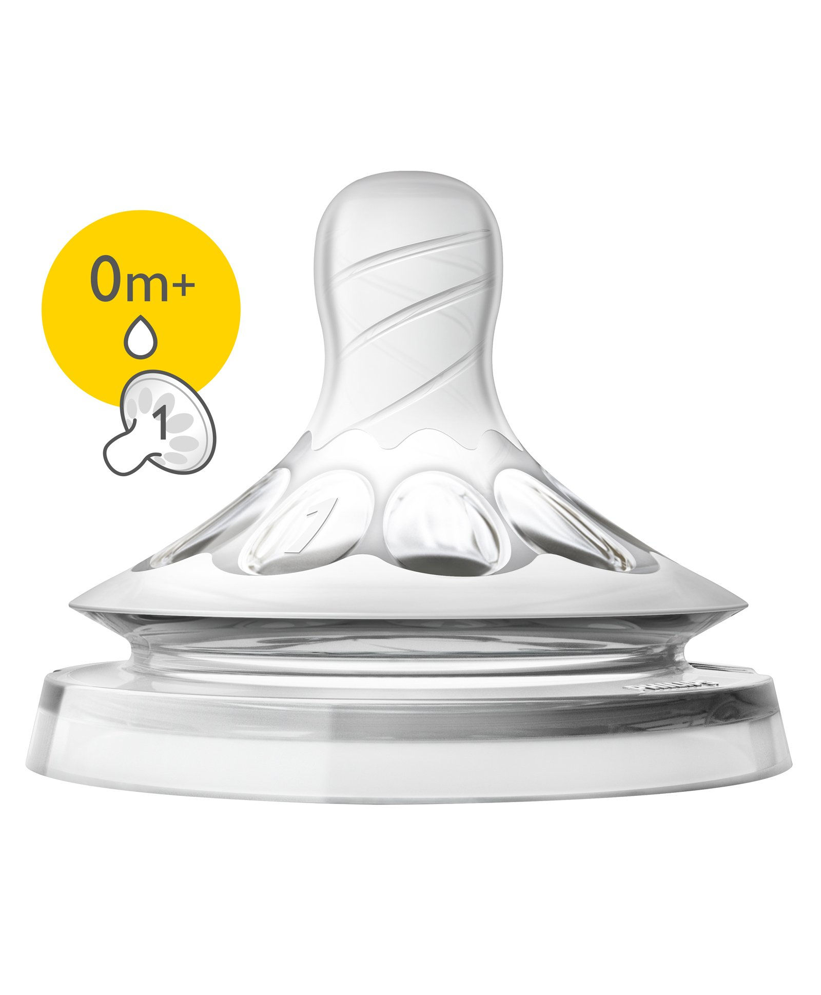 Avent Natural Teat 1 Hole Newborn - Pack of 2