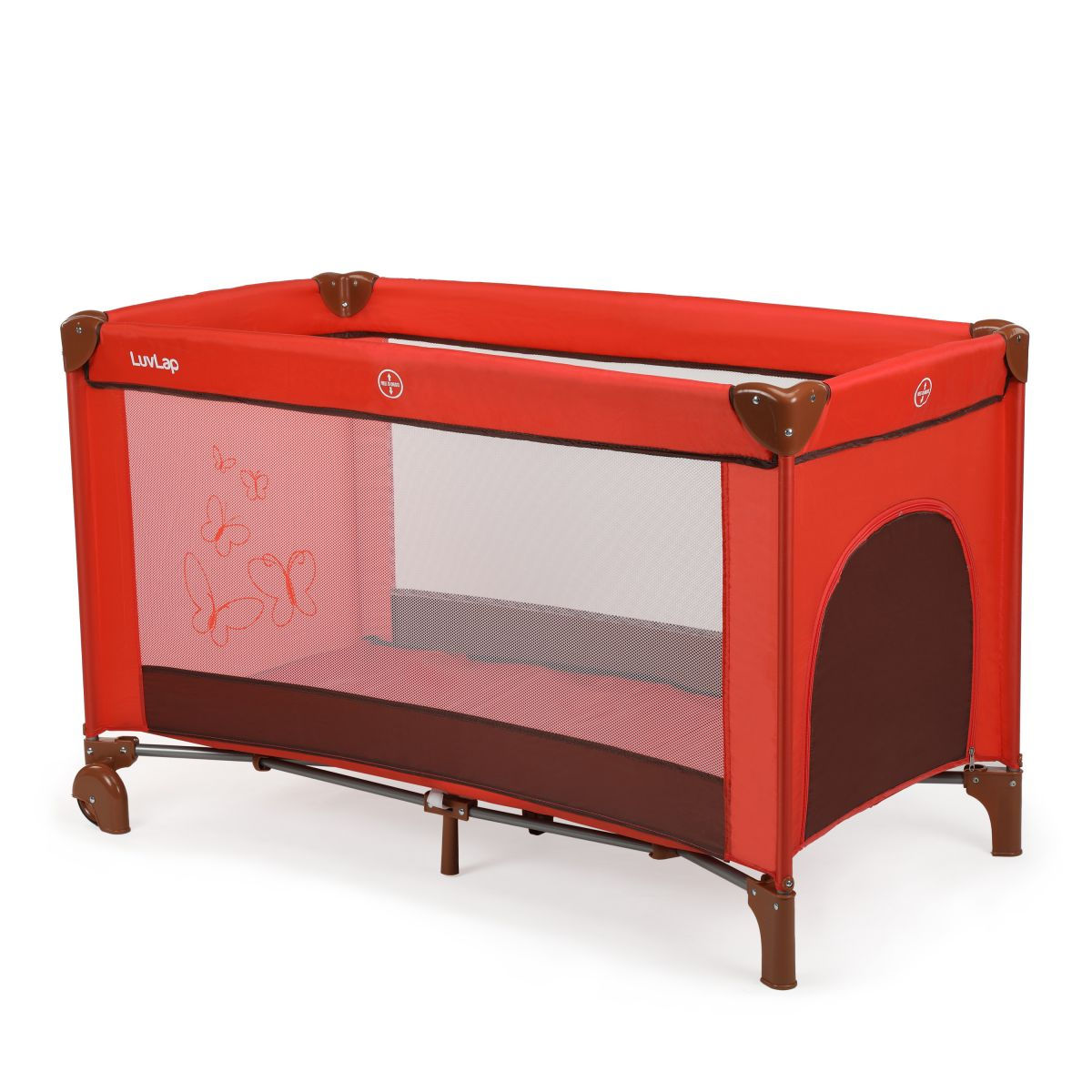 LuvLap Sunshine Baby Playpen, Red