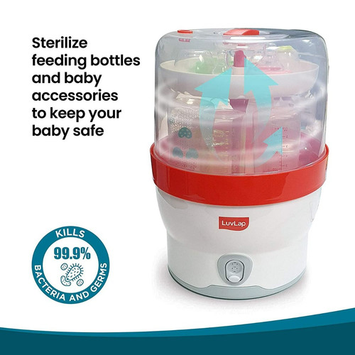 LuvLap Royal Electric Steam Sterilizer for Feeding Bottles, BPA