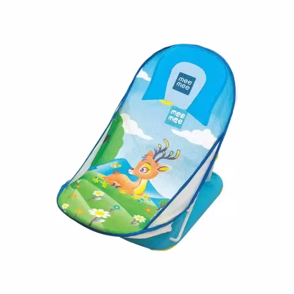 Mee Mee New Born Spacious Baby Bather Bath Chair - Blue