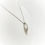 Thumbnail: Sterling Silver Open Leaf Style Pendant with Pearl