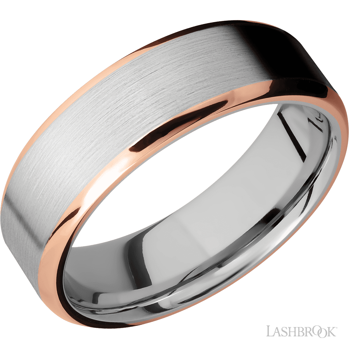Cobalt Chrome with Satin, Polish Finish and 14K Rose Gold Inlay