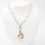 Thumbnail: Dangling Rose Gold Heart Necklet