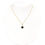 Thumbnail: Allison Kaufman Garnet and Diamond Pendant Neck in 14K Yellow Gold