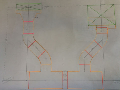 Gas piping design and fabrication