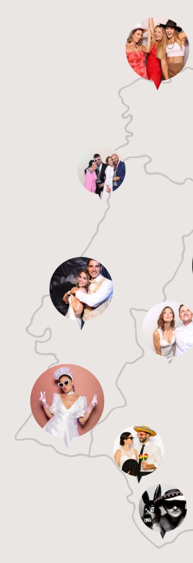 Map of Spain showing event locations