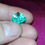 Thumbnail: 10.09ct trilliant faceted loose natural green Kunzite Earth mined loose gemstone