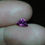 Thumbnail: 1.03ct untreated trilliant fantasy faceted  purple sapphire loose unheated gem