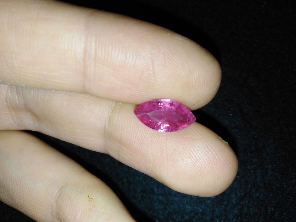 Thumbnail: 2.40ct natural marquise faceted loose ruby gem high clarity good silk