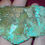 Thumbnail: 28 grams untreated Nevada American spiderweb turquoise slice slab vintage gem