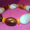 Thumbnail: Untreated HeTian Nephrite Cappucino Machiatto coffee caramel colour bead bracele