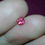 Thumbnail: 0.53ct Cushion faceted top red pink sapphire low heated loose gemstone