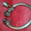 Thumbnail: Solid TESTED silver Indo Islamic baby teething ring Amethyst and amber encrusted