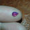 Thumbnail: 0.72ct untreated unheated loose pear faceted ruby pink purple gemstone