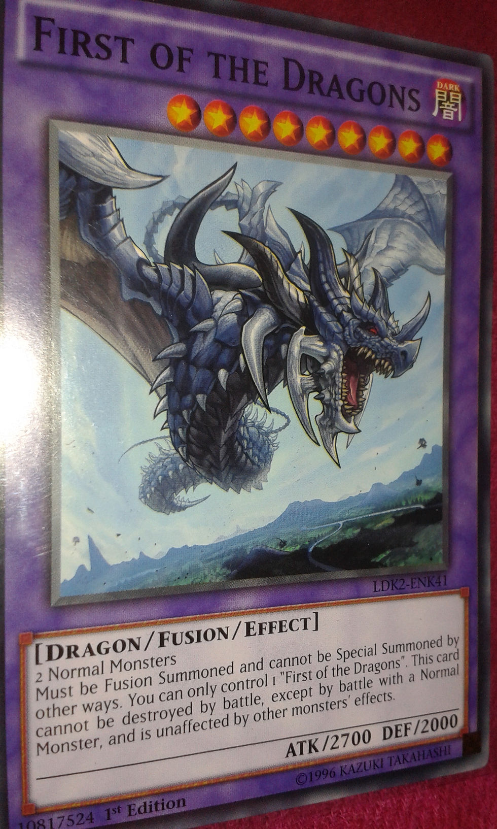 Thumbnail: First of the Dragons LDK2-ENK41 1st edition YuGiOh trading collectible card