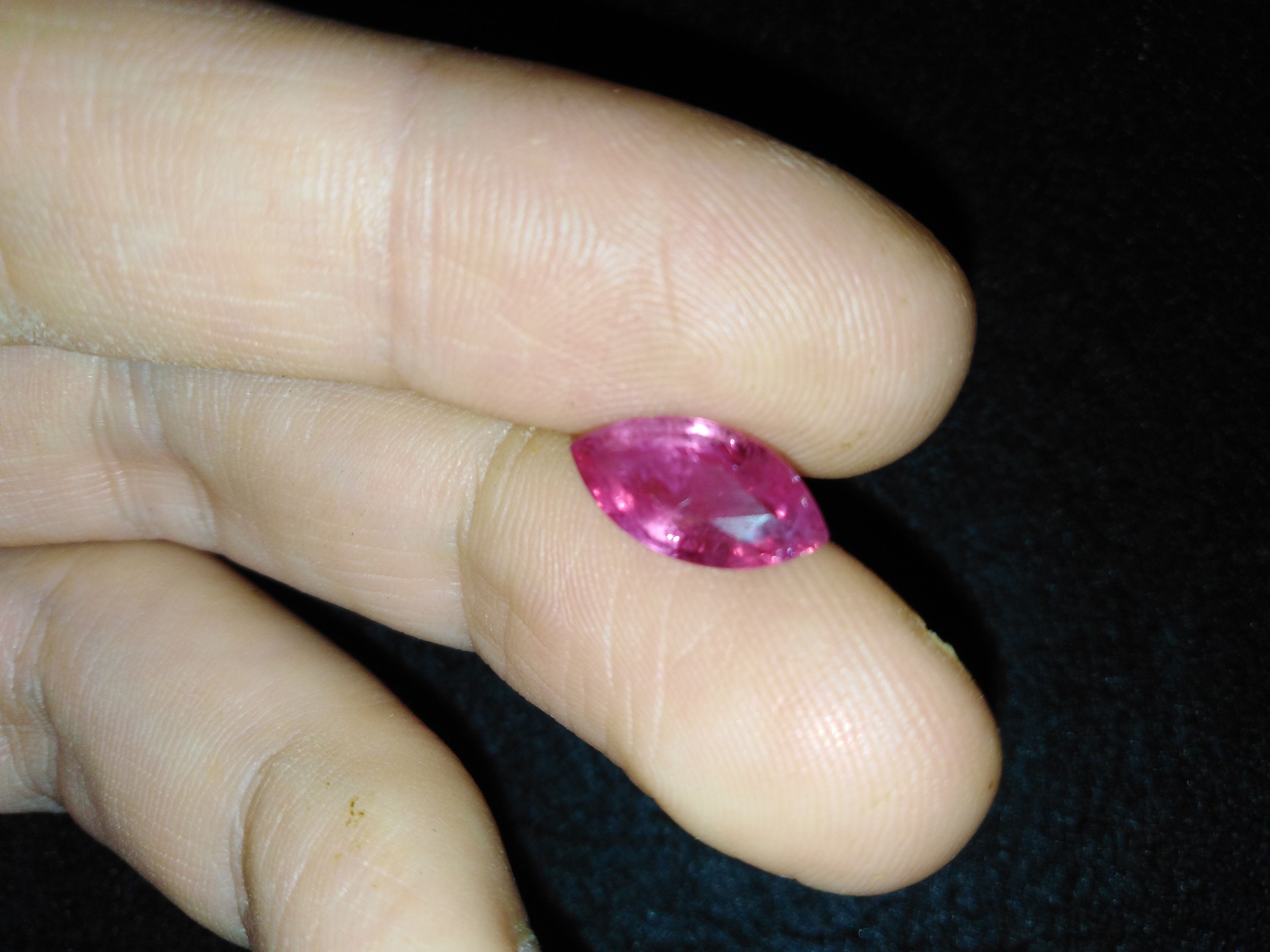 2.40ct natural marquise faceted loose ruby gem high clarity good silk
