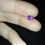Thumbnail: 1.48ct sapphire natural Earth mined gem pink purple colour cushion faceted