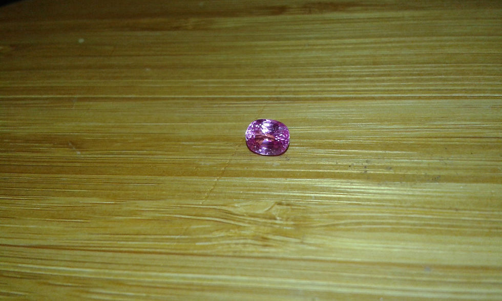 Thumbnail: 0.79ct pink sapphire  oval faceted loose natural low heat only gemstone