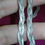 Thumbnail: Triple plait solid sterling silver weave necklace handmade hand plaited jewelry