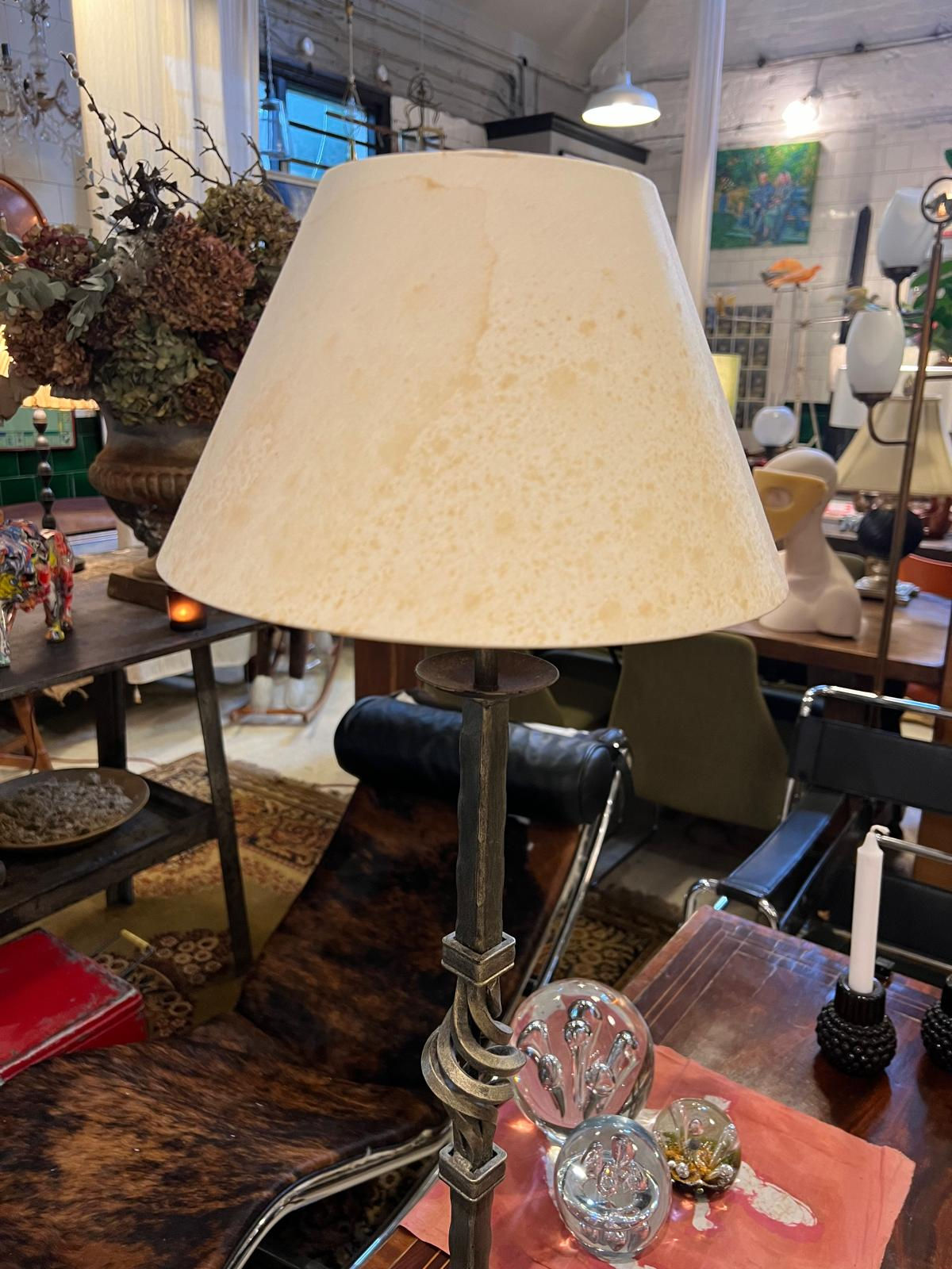 Wrought Iron Side Lamp