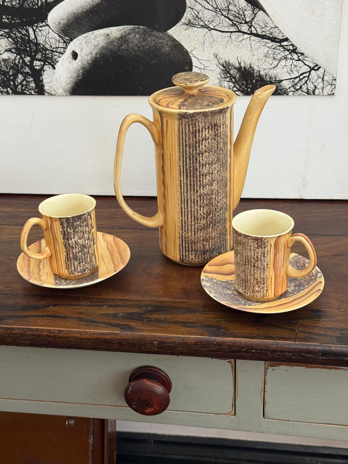1960s Price & Kensington “Phoenician” Pottery Coffee Set