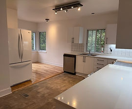 3 renovated bedrooms on the upper level of a duplex