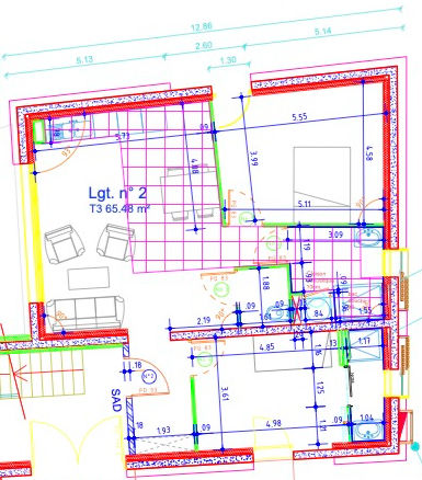 Plan pour travaux de rénovation: isolation,  cloisonnement, sols, faux plafonds