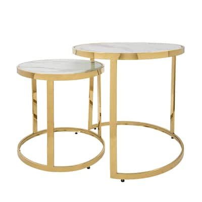 Marble & Gold Nesting Tables