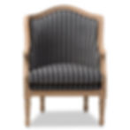 Black & Grey Striped Chair