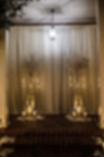 Winter Wedding Draped Backdrop