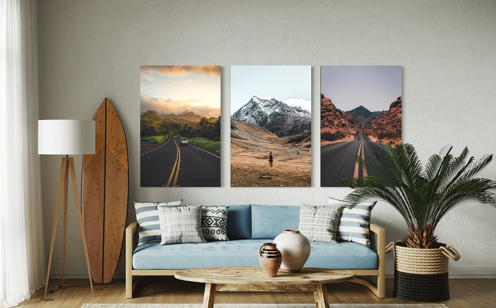 Conseils pour créer votre mur galerie pour la décoration murale de votre salon.