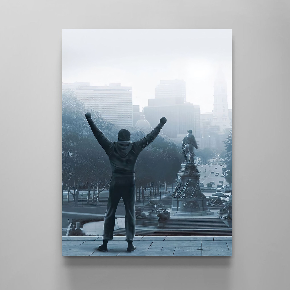 Miniature : Rocky au Sommet – Toile Motivation Iconique