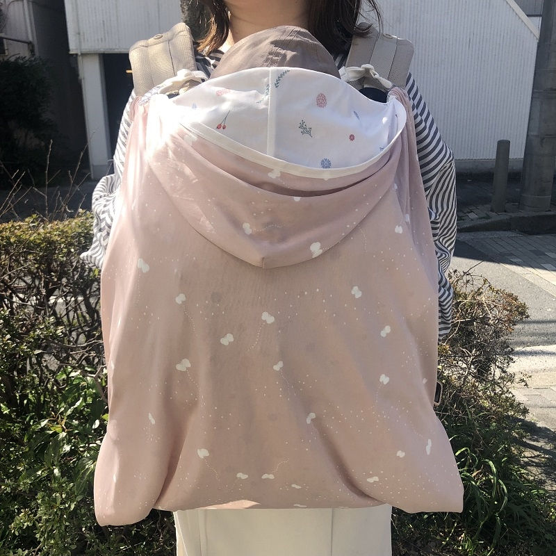 サムネイル： アンジェレッテ リバーシブルひんやりケープ フラワードット UVカット率90％