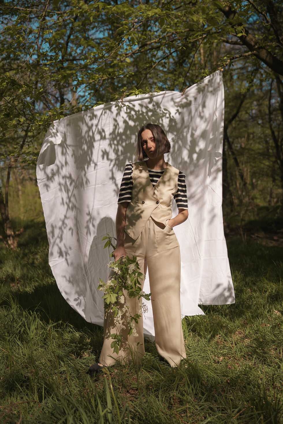 Miniatura: PANTALONE RADICE - PANNA