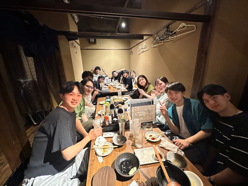 Wrap-up party for entrance examination of graduate school